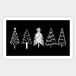 Christmas Tree Minimalist Enthusiast Magnet